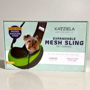 New Mesh Sling Pet Carrier For Cats Dogs up to 10lbs Padded Shoulder Strap